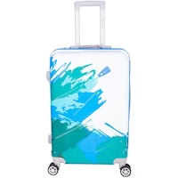 Picture of Echolite Luggage Trolley with Spinner Wheels, 24inch, White & Blue