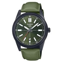 Picture of Casio Men Analog Leather Band, MTP-VD02BL-3EUDF, Green