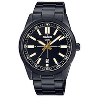 Picture of Casio Men Analog Stainless Steel Band Watch, MTP-VD02B-1EUDF, Black