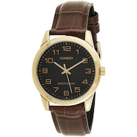 Picture of Casio Leather Strap Mens Watch, MTP-V001GL-1BUDF