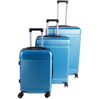 Picture of Lightweight Durable Luggage Trolley, Blue - Set of 3