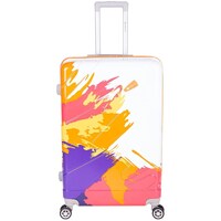 Picture of Echolite Luggage Trolley with Spinner Wheels, 28inch, Orange & White