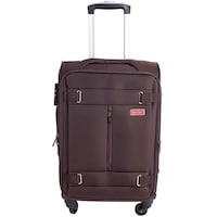 Picture of Saw & See Lightweight Durable Travel Luggage Trolley, 20inch, Dark Brown