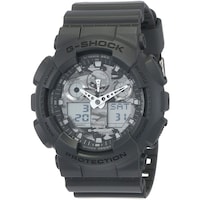 Picture of Casio Gray Dial Silicone Band Watch for Men, GA-100CF-8ADR