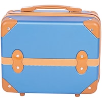 Concept Bags ABS Vintage Design Beauty Case, 14inch, Navy Blue
