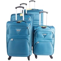 Picture of Concept Bags Suitcase with Spinner Wheels & Lock Set, Turquois - Set of 4