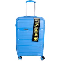 Picture of Concepts Bags ABS Lightweight Luggage with Spinner Wheels, 24inch, Blue