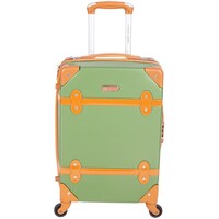 Picture of Concept Bags ABS Vintage Design Luggage Case, 20inch, Khaki & Green