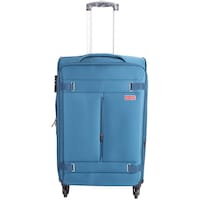 Picture of Saw & See Lightweight Durable Travel Luggage Trolley, 24inch, Blue