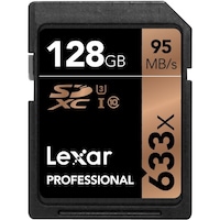 Lexar Professional 633x SDXC Memory Card, 128GB