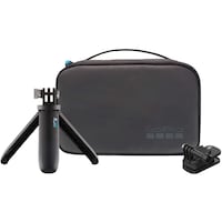 Gopro Magnetic Swivel Clip with Shorty and Compact Case Travel Kit, Black