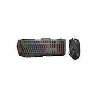 Vendetta Gaming Membrane Keyboard with Mouse Black