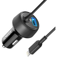 Picture of Anker 24W 2-Port PowerDrive Elite Lightning Car Charger, 3ft