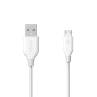Picture of Anker PowerLine Micro USB Fast and Durable Charging Cable, 6ft, White