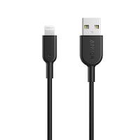 Picture of Anker Fast Charging Powerline II Lightning Cable, 3ft, Black