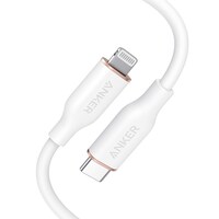 Picture of Anker PowerLine III Flow USB C to Lightning Cable, 3ft, White