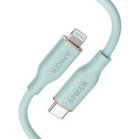 Picture of Anker PowerLine III Flow USB C to Lightning Cable, 3ft, Green