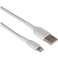 Picture of Belkin Braided Lightning Cable, 1m, White