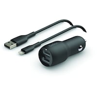 Picture of Belkin 24W Dual USB Lightning Cable Car Charger