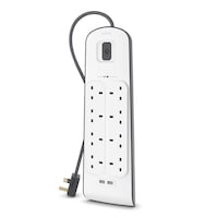 Belkin 8 Way & USB Surge Protection Strip With 2 Meters Cord Length