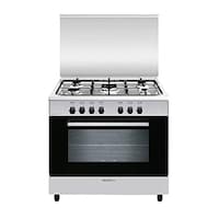 Glemgas Stainless Steel 5 Burners Gas Cooker, 90x60cm