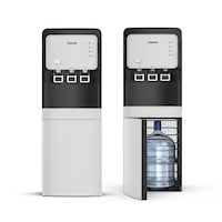 Picture of Nikai Bottom Loading 3 Tap Water Dispenser, White & Black
