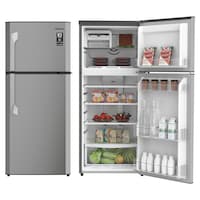 Picture of Nikai Top Mount Freezer Double Door Refrigerator, 300L, Silver
