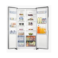Picture of Hoover Side By Side Refrigerator,  670L, Inox