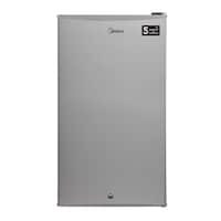 Midea Single Door Refrigerator, 121L, Silver