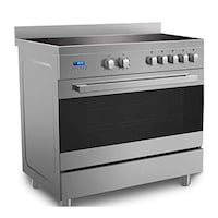 Midea 5-Burner Electric Cooking Range, 90x60cm, Stainless Steel