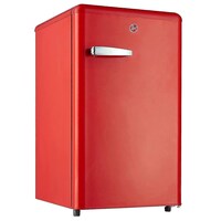Picture of Hoover Single Door Retro Style Refrigerator, 123L, Red