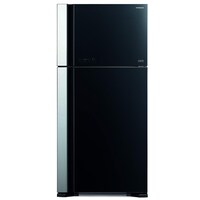 Picture of Hitachi Top Mount Double Door Refrigerator, 601L, Glass Black
