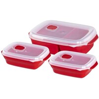 Picture of Xavax Microwave Box, 111463, Red - Set of 3