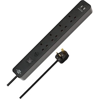 Picture of Brennenstuhl 4 Way Extension Lead with USB Slots Power Strip