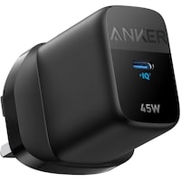 Anker 313 USB C Super Fast Adapter, A2643K11, 45W, Black
