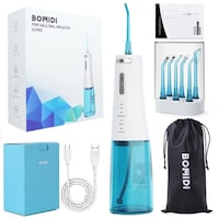 Bomidi D3 Pro Portable Oral Irrigator, White and Blue
