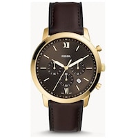 Fossil Men's Neutra Chronograph Leather Watch, 44mm, Brown