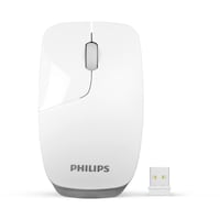 Philips Wireless Mouse, SPK7402B, Medium, White