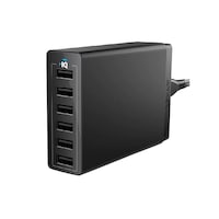 Anker PowerPort 6 USB Charging Hub, Black