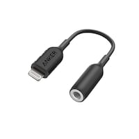 Anker Audio Adapter With Lightning Connector, 3.5mm, Black