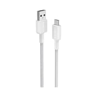 Anker 322 USB-A to USB-C Braided Cable, A81H5H21, 3ft, White