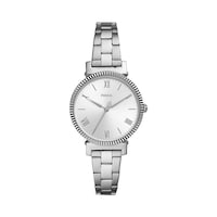 Fossil Women's Stainless Steel Analog Wrist Watch, Silver