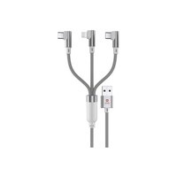 Picture of Swiss Military 3 in 1 USB Braided Premium Cable, 2M, White