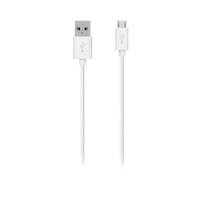 Picture of Belkin Tangle Free Micro USB Charge Sync Cable, White & Silver