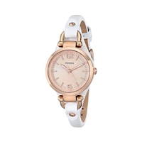 Fossil Women's Water Resistant Analog Watch, 26mm, White