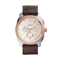 Picture of Fossil Men's Leather Analog Quartz Watch, FS5040, 44mm, Brown