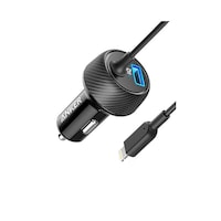 Anker Car Charger 2 devices, 24W, Black