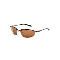 Picture of Oxygen Men's UV Protection Semi-Rimless Sunglasses, 64mm, Brown