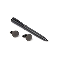 Segma Pen with Cufflinks Set, Black