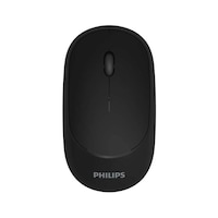 Philips Silent Button Wireless Mouse, Black